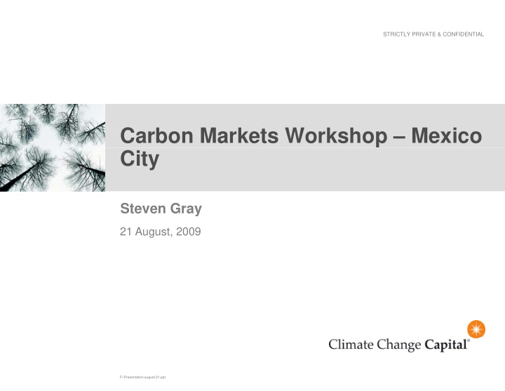 carbon markets workshop mexico city