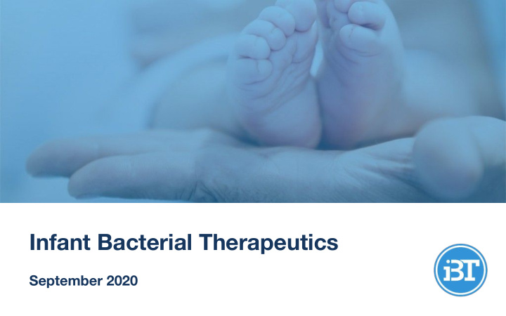 infant bacterial therapeutics