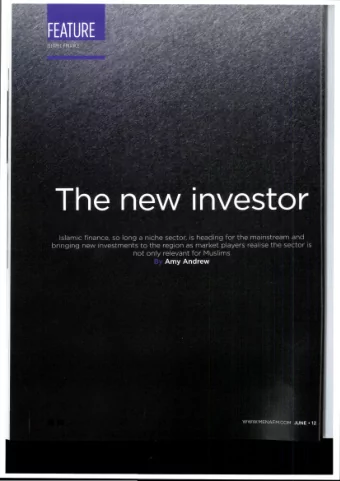 The new investor  Islamic finance, so long a niche sector, is heading for the mainstream and