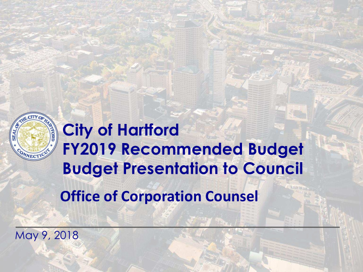 budget presentation to council