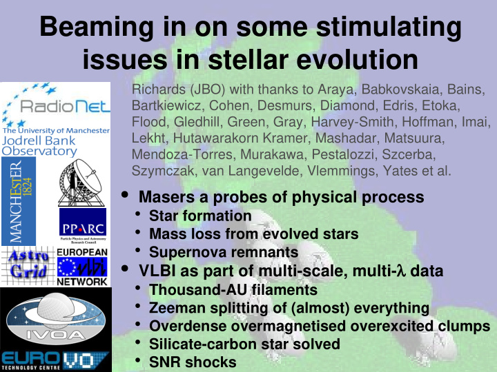 beaming in on some stimulating issues in stellar evolution