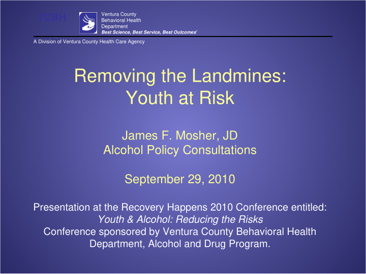 removing the landmines youth at risk