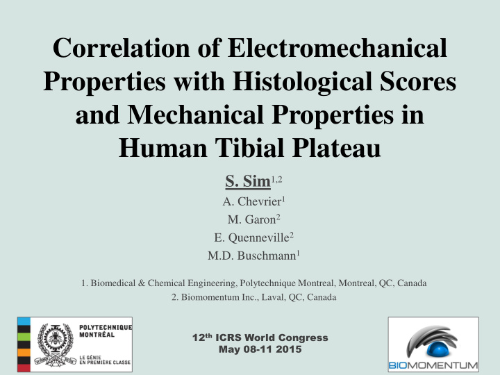 properties with histological scores