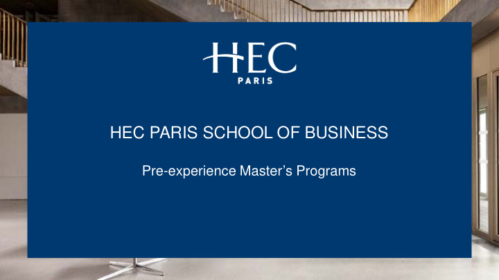 hec paris school of business