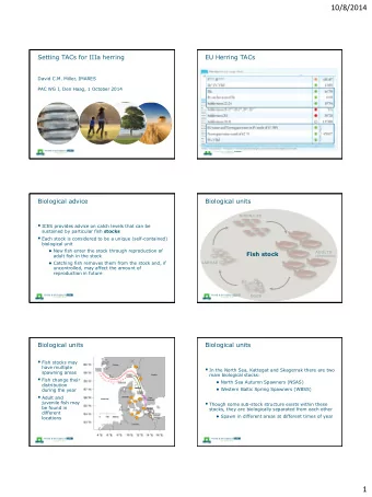 10/8/2014  Setting TACs for IIIa herring  EU Herring TACs  David C.M. Miller, IMARES  PAC WG I, Den