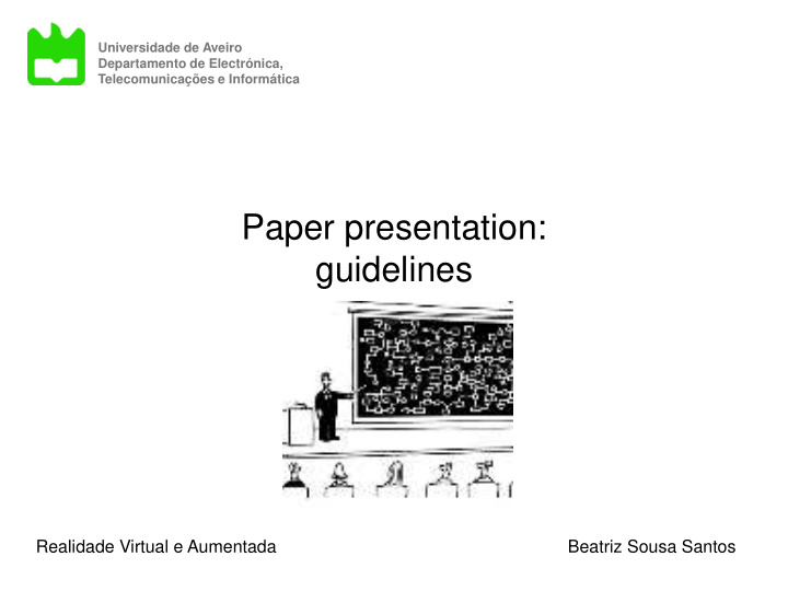 paper presentation guidelines
