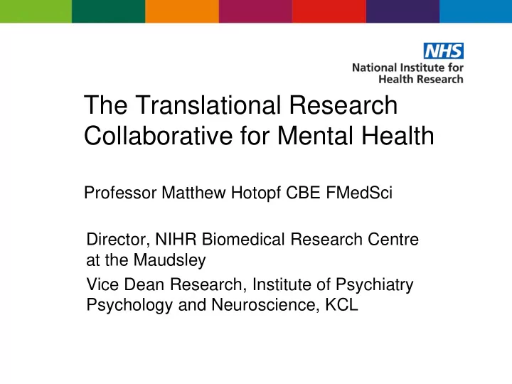 the translational research