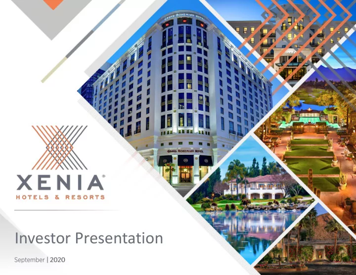 investor presentation forward looking statements