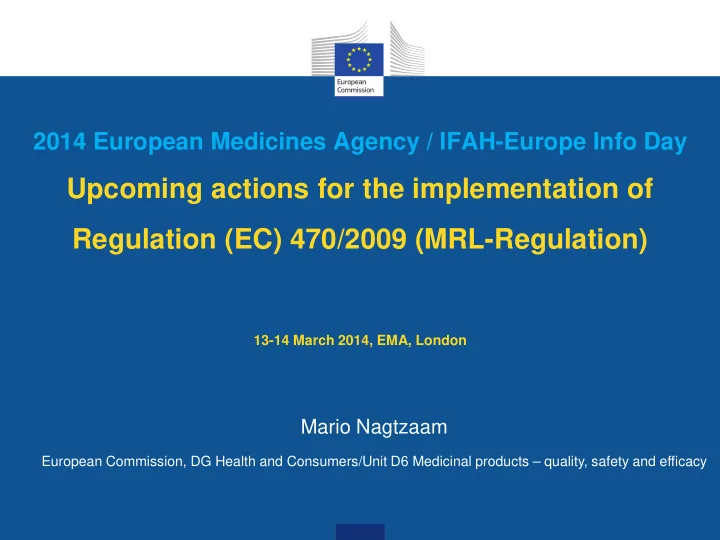 13 14 march 2014 ema london mario nagtzaam european