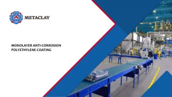 POLYETHYLENE COATING  SUMMARY OF METACLAY JSC PROJECT  GOAL  Polymer nanostructured composite