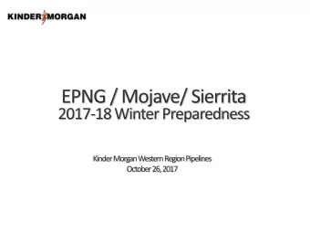 Operations Overview  Emergency Communication  Winter Preparedness Planning  Maintenance Planning