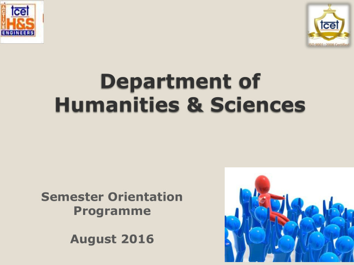 department of humanities sciences