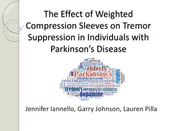 Suppression in Individuals with  Parkinsons Disease  Jennifer Iannello, Garry Johnson, Lauren
