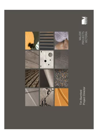 Project Director  Tim Bamford  Southbank Cultural Precinct Redevelopment  Southbank Cultural