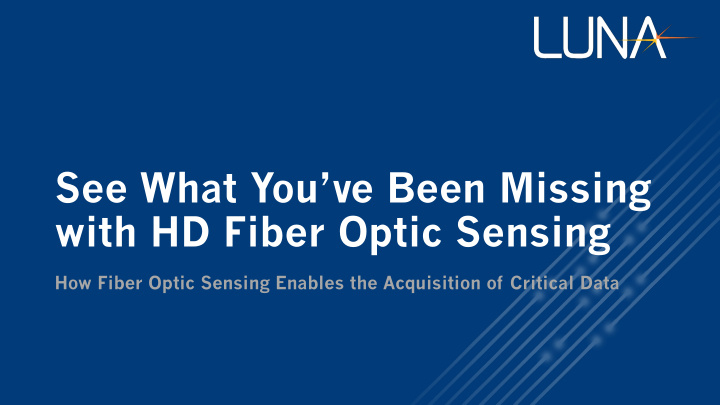 with hd fiber optic sensing