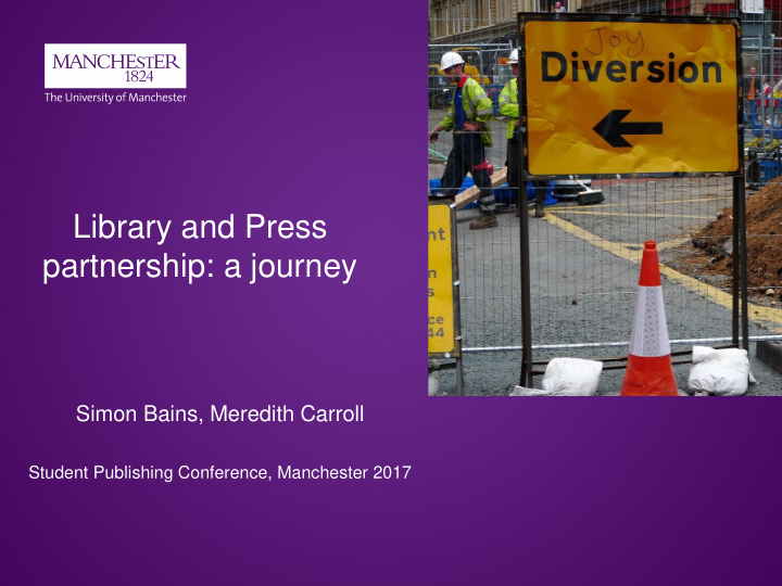 library and press partnership a journey