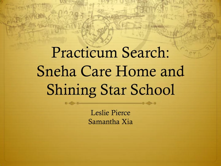 sneha care home and