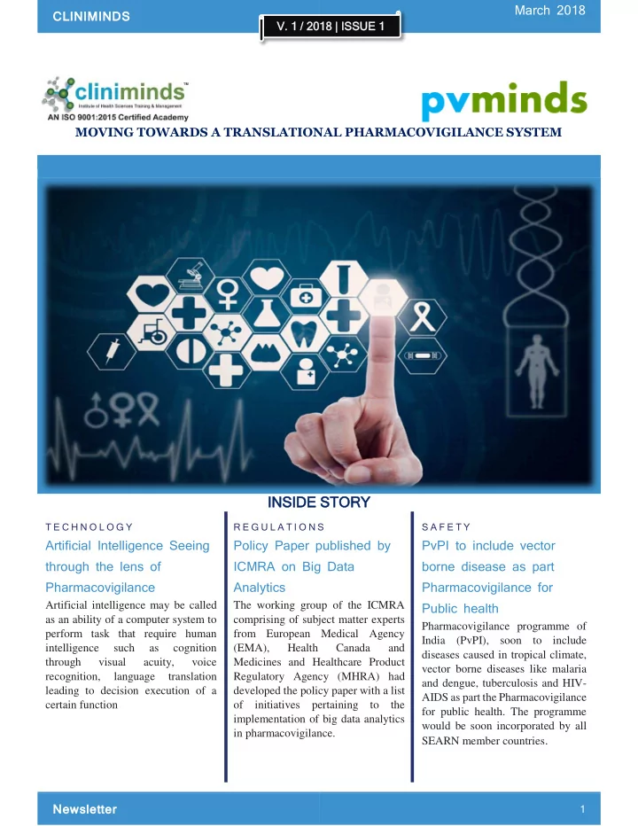 moving towards a translational pharmacovigilance system