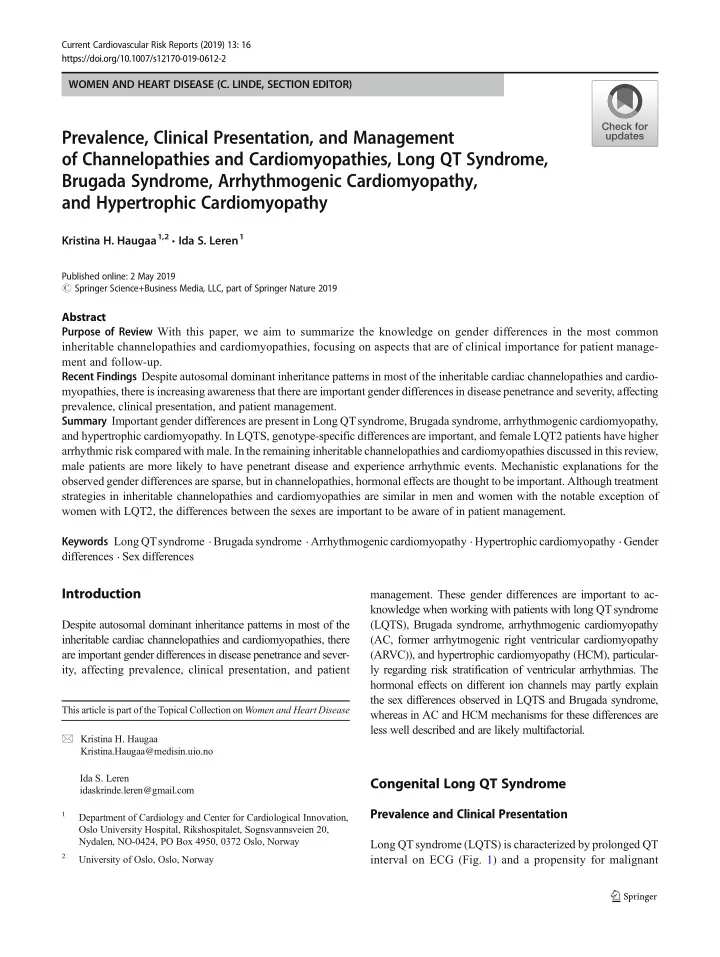 prevalence clinical presentation and management of