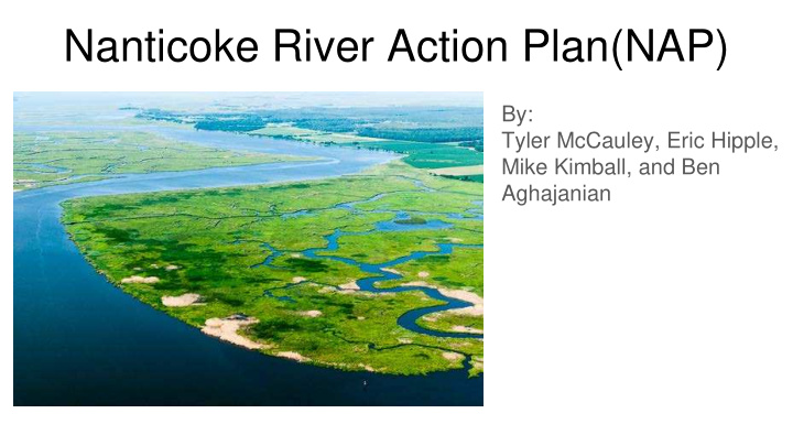 nanticoke river action plan nap