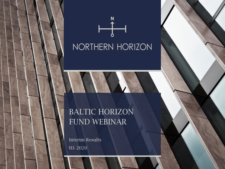 baltic horizon fund webinar