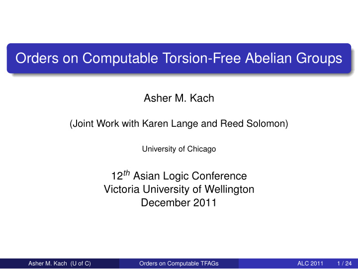 orders on computable torsion free abelian groups