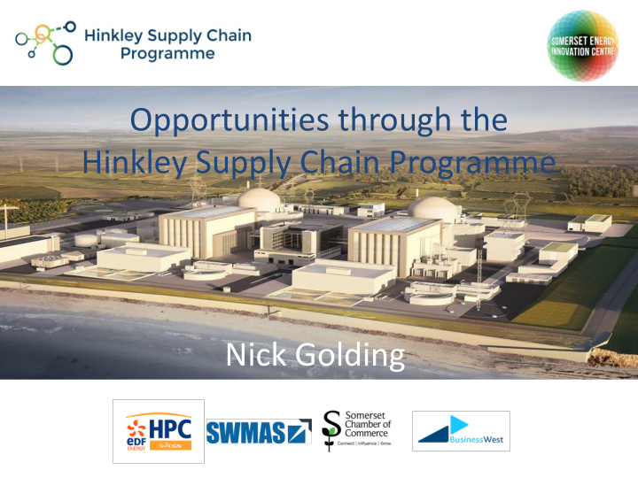 opportunities through the hinkley supply chain programme