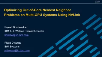 Optimizing Out-of-Core Nearest Neighbor  Problems on Multi-GPU Systems Using NVLink  Rajesh