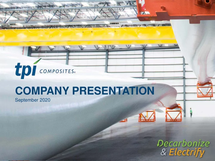company presentation
