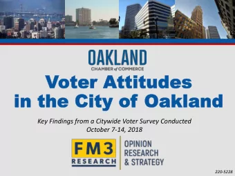 October 7-14, 2018  220-5228  Survey Methodology  502 telephone interviews with  voters likely