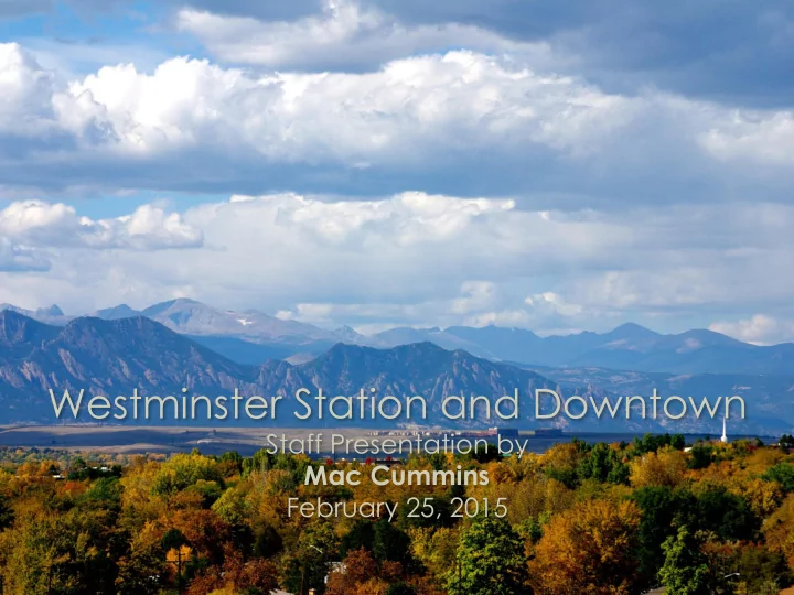 westminster station and downtown