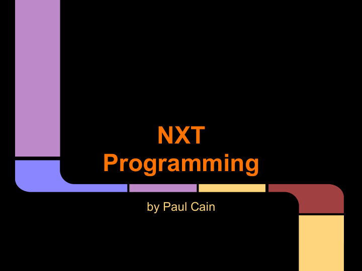 nxt programming