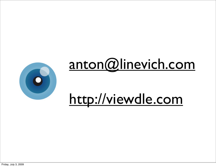 anton linevich com http viewdle com