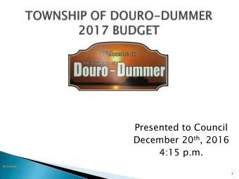 December 20 th , 2016  4:15 p.m.  More images  1  1. Capital Projects  - 25 Year Forecast  2.