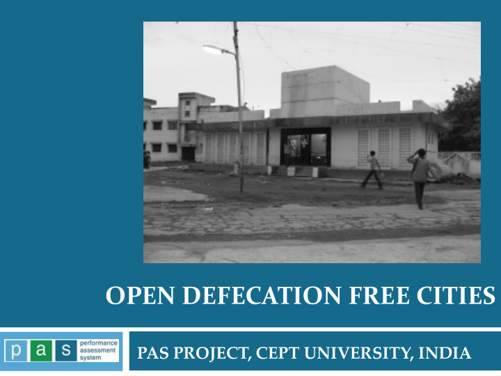 open defecation free cities