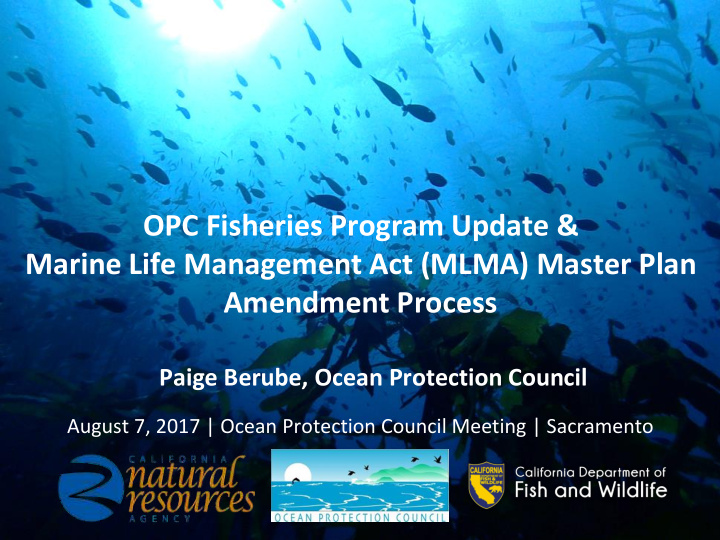 marine life management act mlma master plan