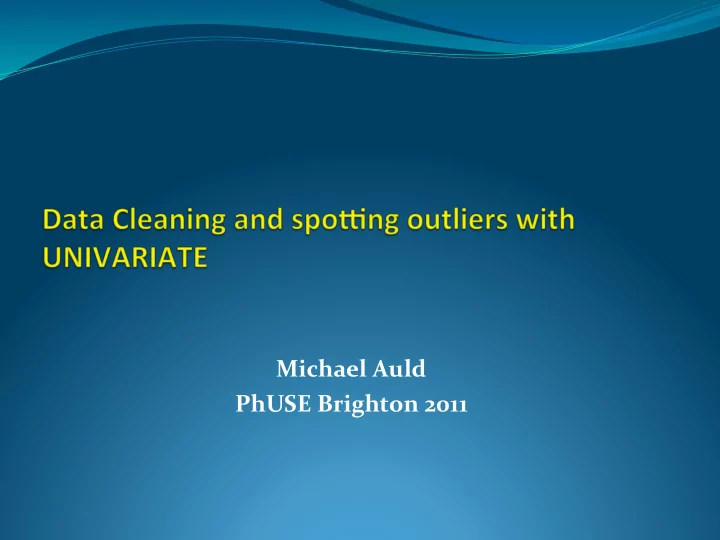 michael auld phuse brighton 2011 skewed f shape curve may