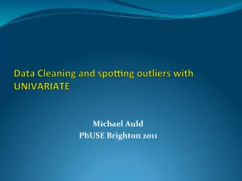 Michael  Auld    PhUSE  Brighton  2011    Skewed  F-shape  curve