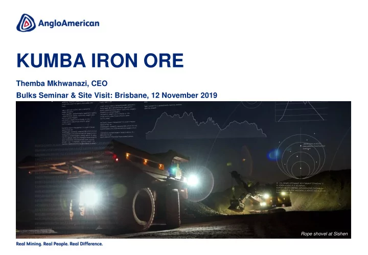 kumba iron ore
