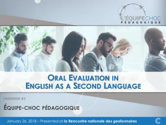 TRAINING TEAM Fran Brandow  MEES Trainer + quipe-choc pdagogique, English Second Language