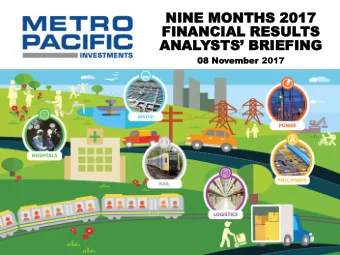 ANALYSTS BRIEFING  08  08 No  Novemb  ember  er 2017  1  CAUTIONARY STATEMENTS  Ticker:  PSE:MPI