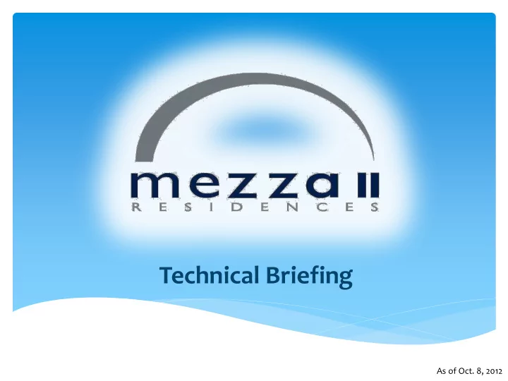 technical briefing