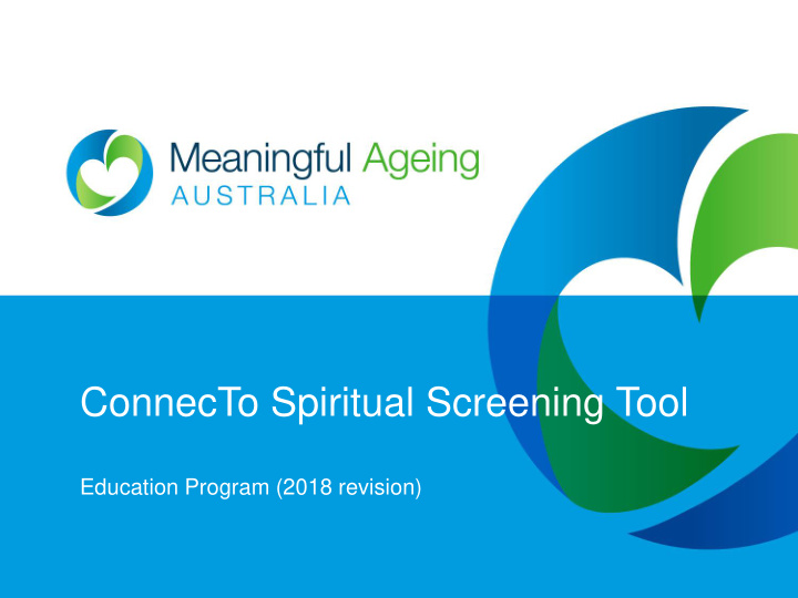 connecto spiritual screening tool