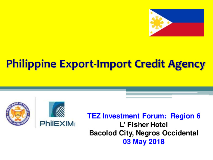 philippine export import credit agency