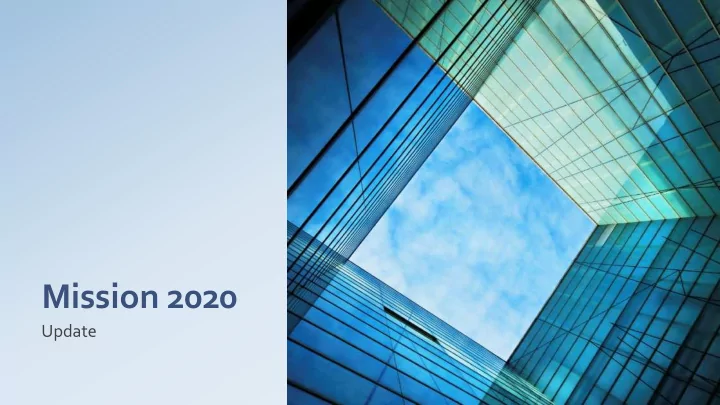 mission 2020
