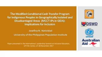 conditional  It is patterned after the conditional cash transfer (CCT) schemes in  cash transfer