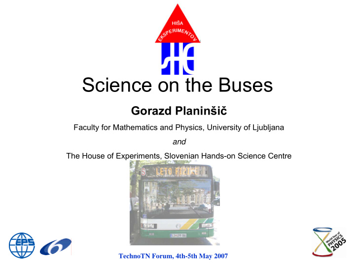 science on the buses