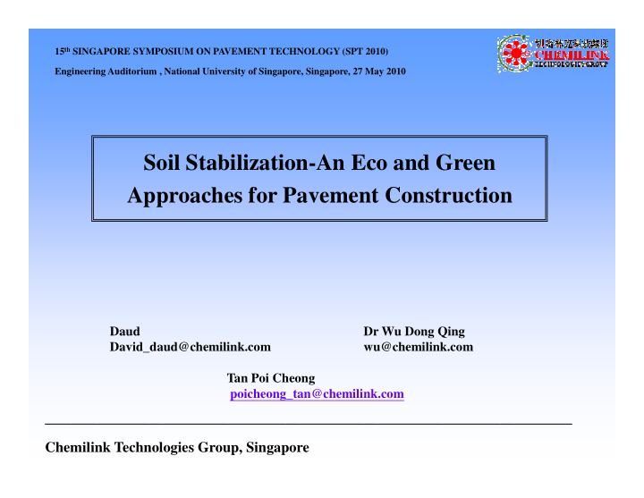 soil stabilization an eco and green approaches for