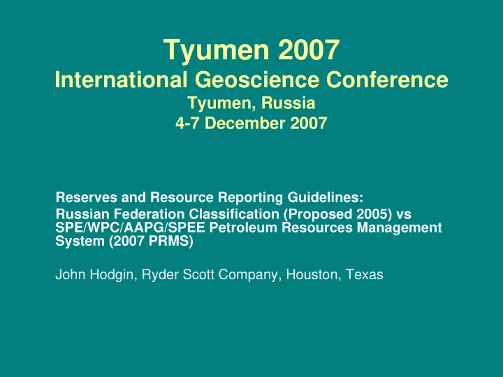 tyumen 2007