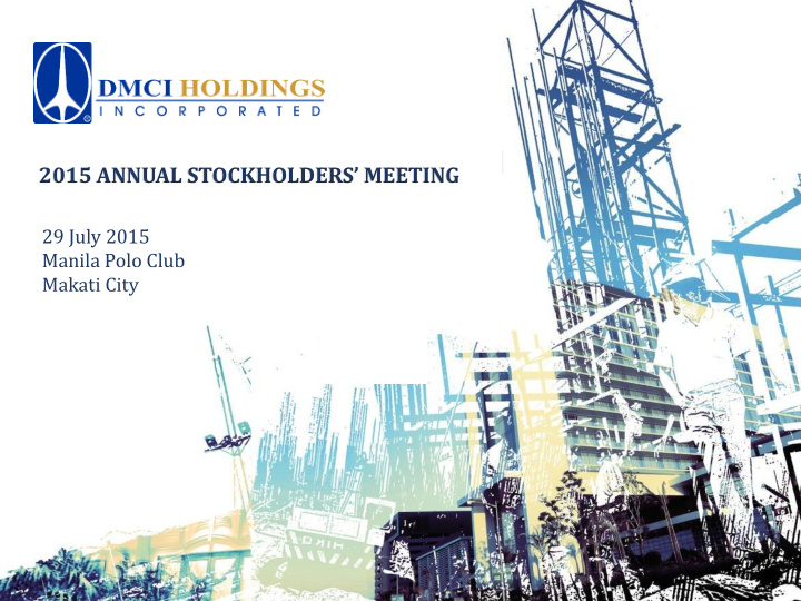 2015 annual stockholders meeting